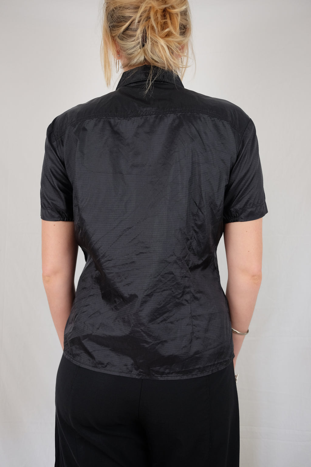 black shiny Esprit shirt