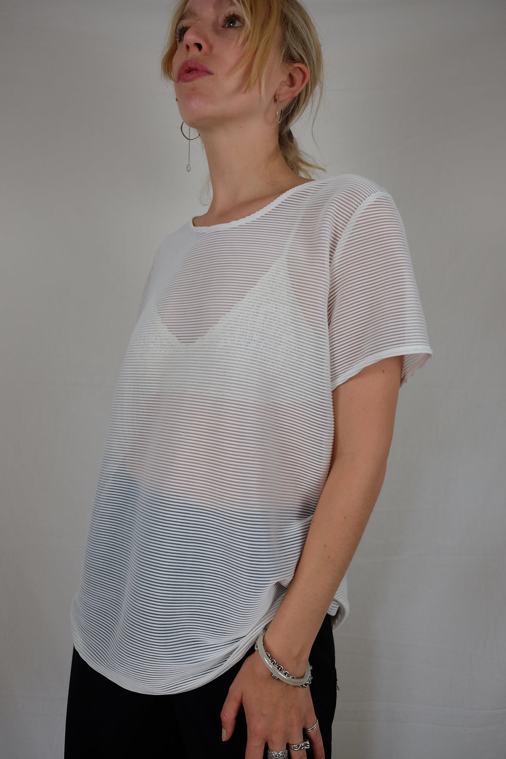 ribbed Xandres blouse