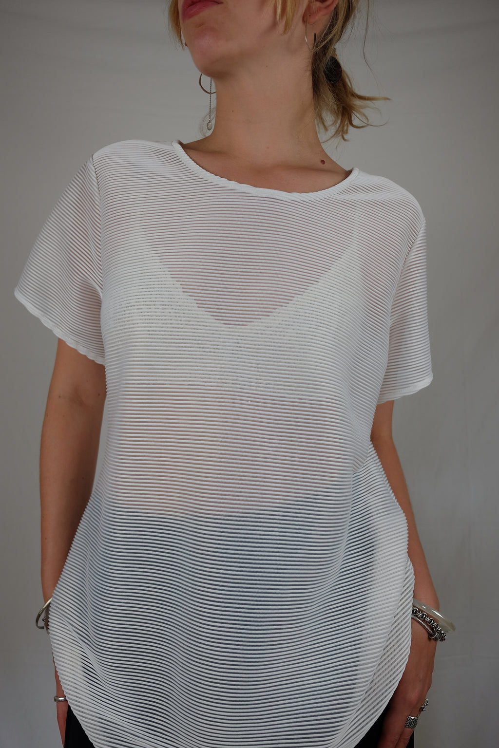 ribbed Xandres blouse