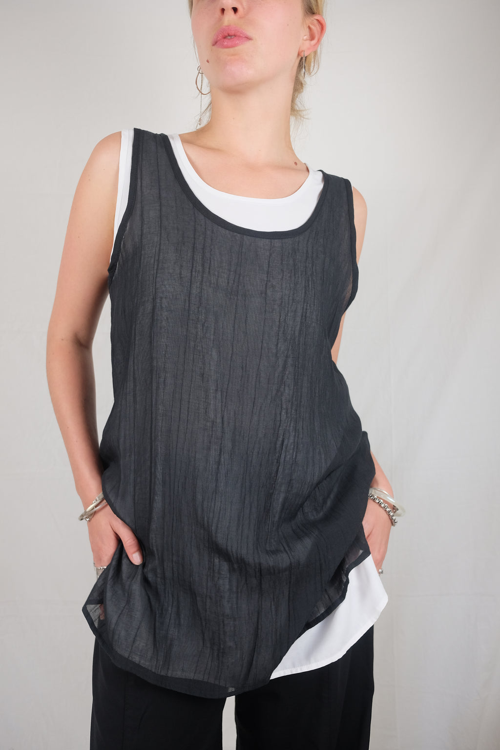 layered Claude Arielle top