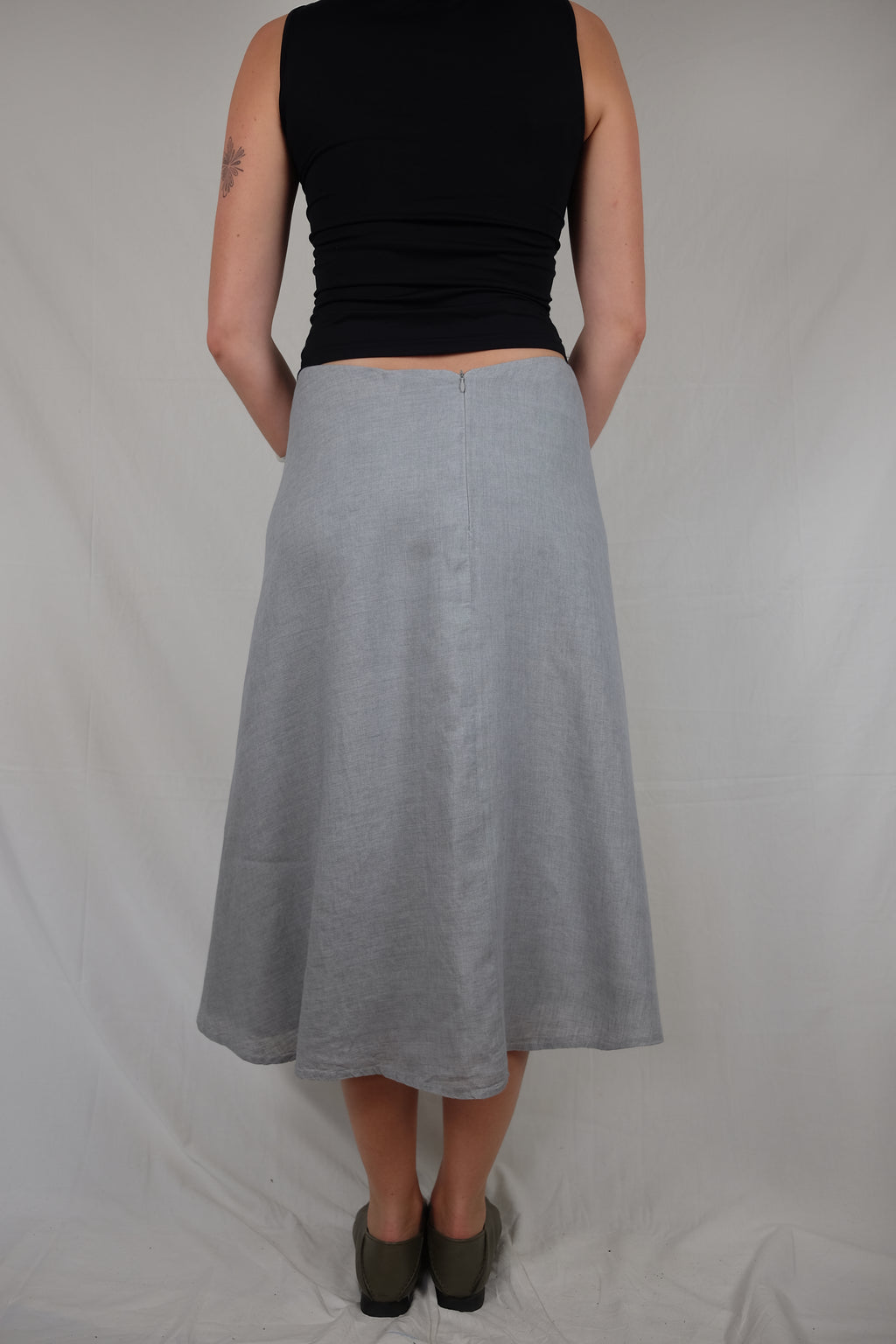 grey Rue blanche midi skirt