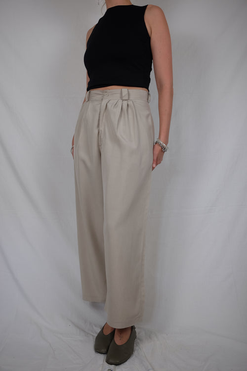 beige flowy Andres pants