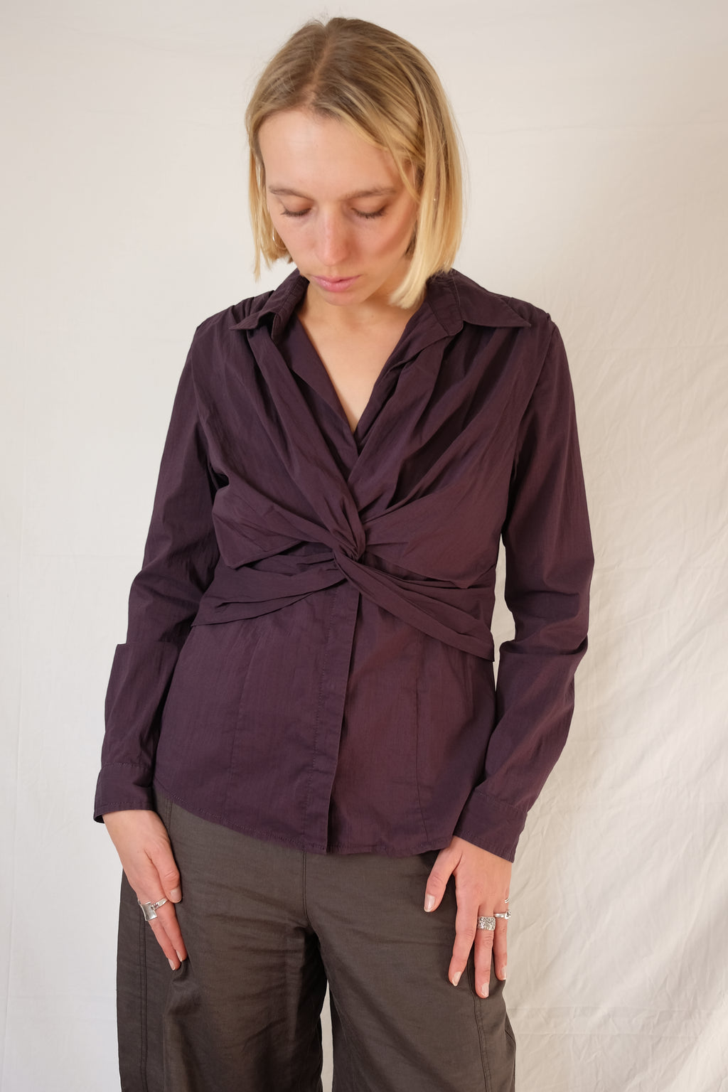 plum Sandwich blouse