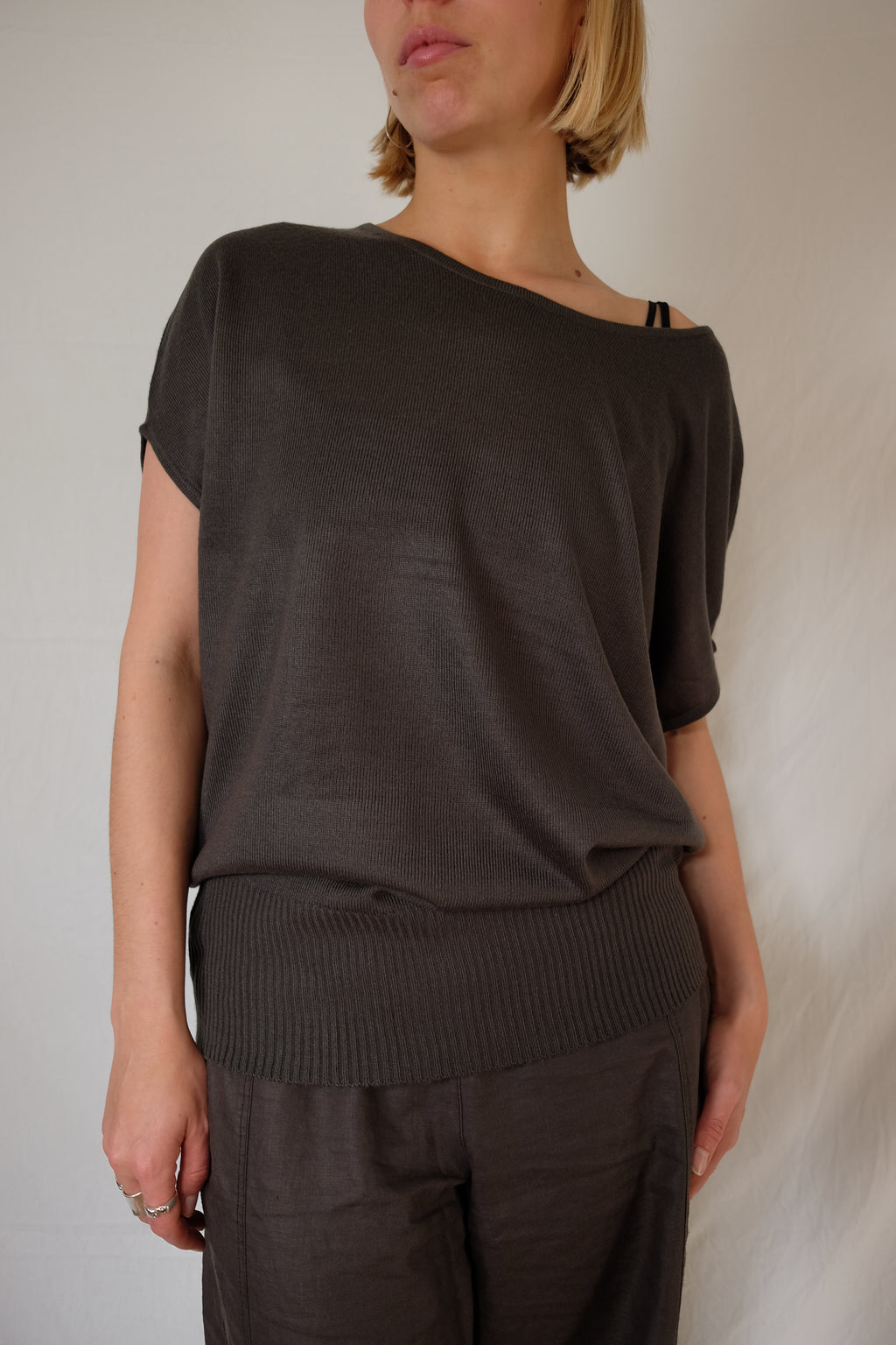 brown flowy Blue Bonheur shirt
