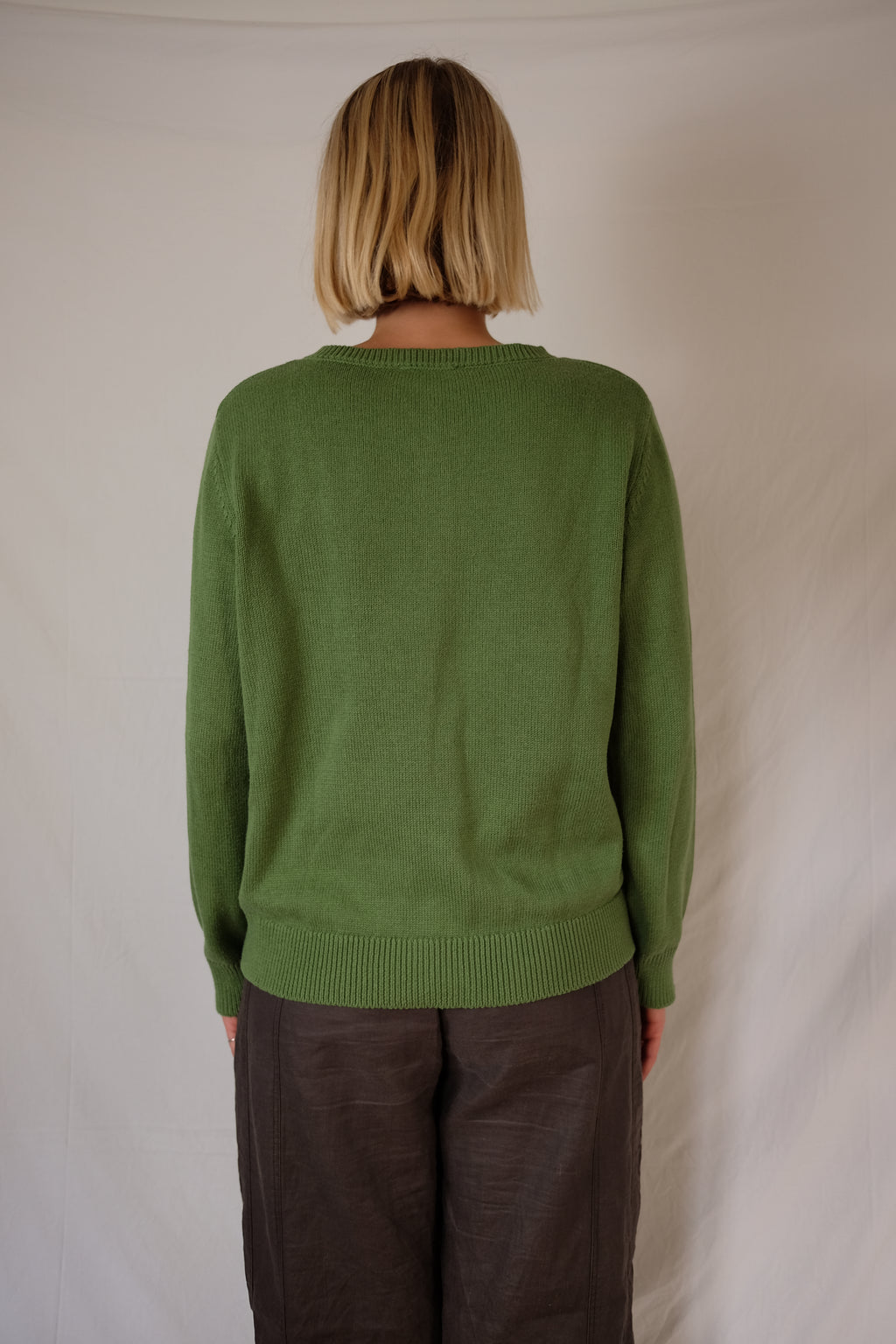green Blancheporte button-up sweater