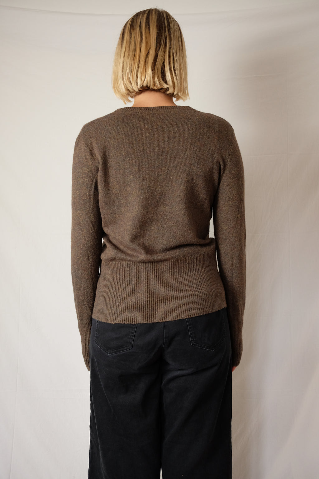brown / khaki Part Two button-up sweater