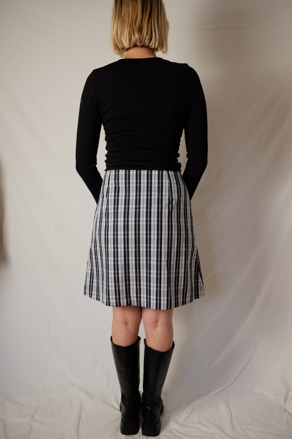 plaid A.P.C. midi skirt
