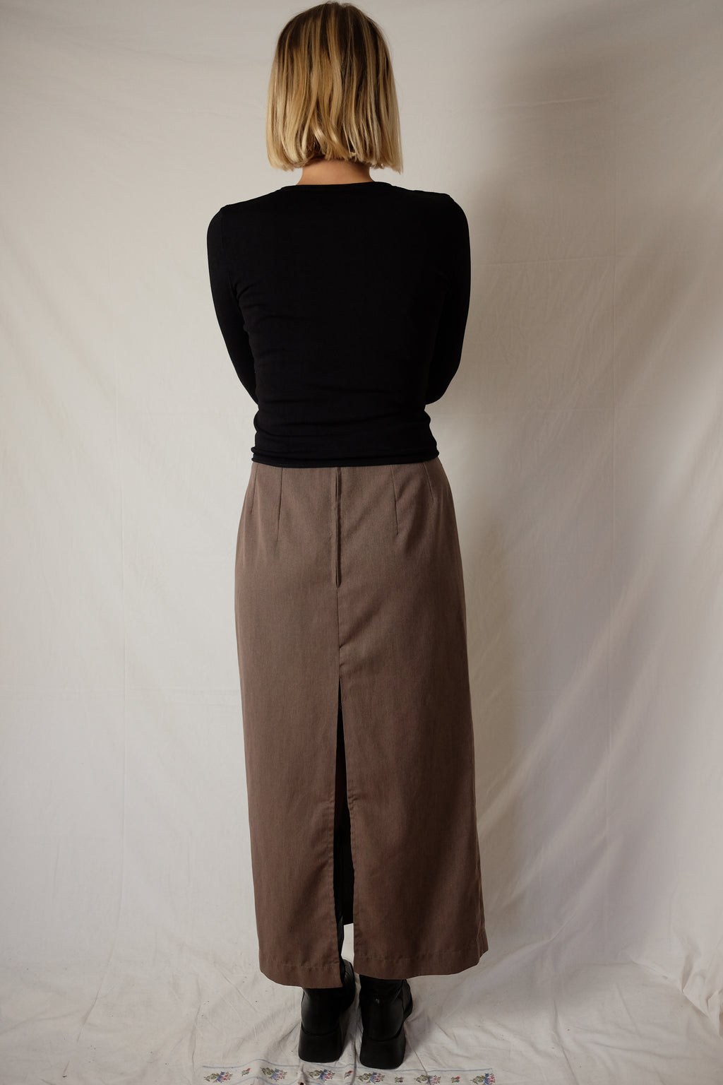 long brown Part Two skirt
