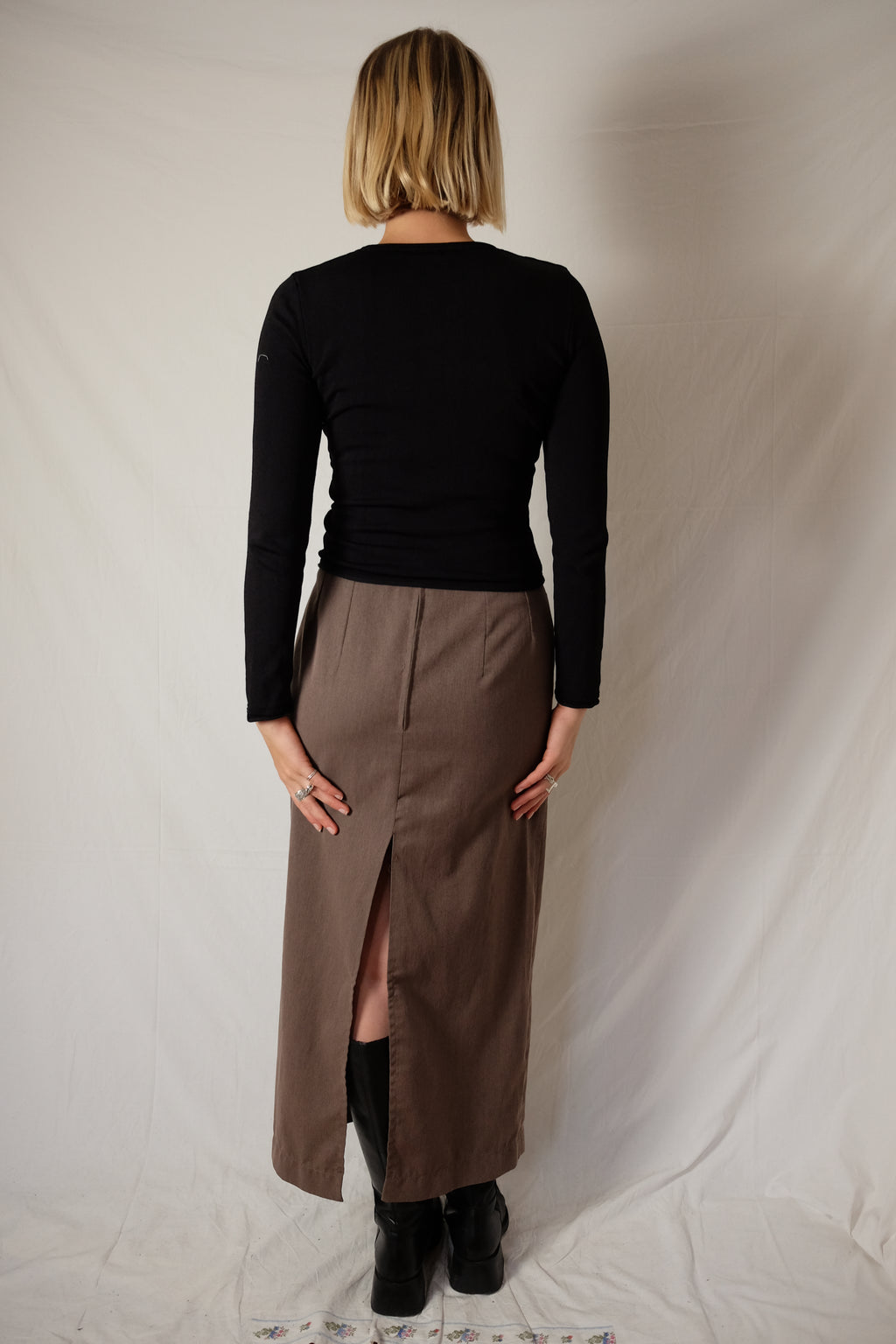 long brown Part Two skirt