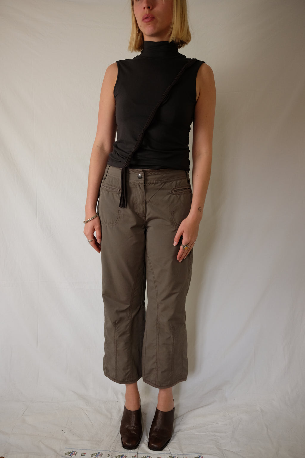khaki/brown Sandwich 7/8 pants